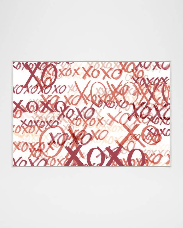 "XOXO" Framed Giclee by Richard Ryder, 46.5" x 31.5"